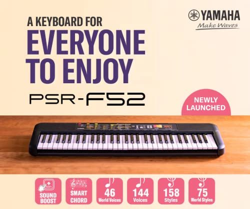 UNBOXING 🔥 Yamaha PSR F-52 Keyboard Price, Tones and Rhythm 