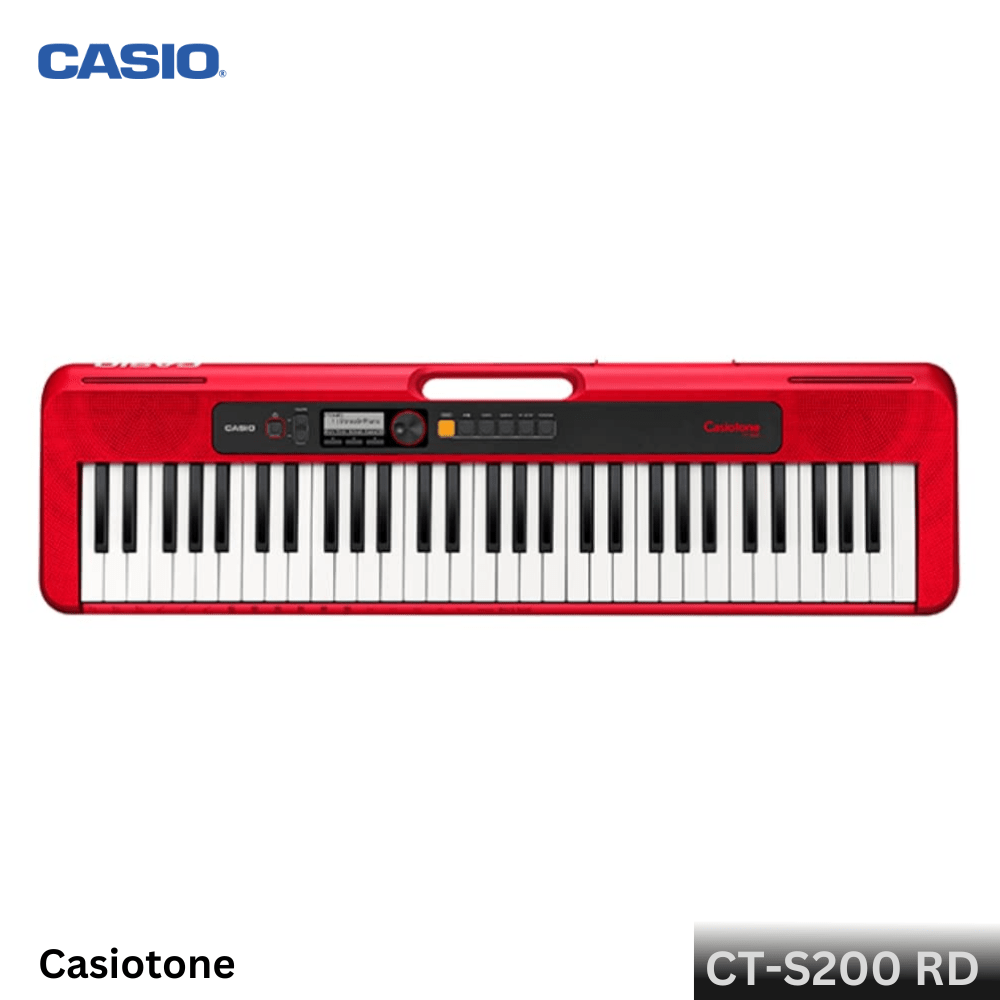 Casio CT-S200 RD (Red) Casiotone 61 keys Portable Keyboard - MusikWala