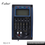 Ostar EQ LC-5 5 Band EQ Equalizer System Acoustic Guitar Preamp Piezo Pickup LCD Screen Tuner