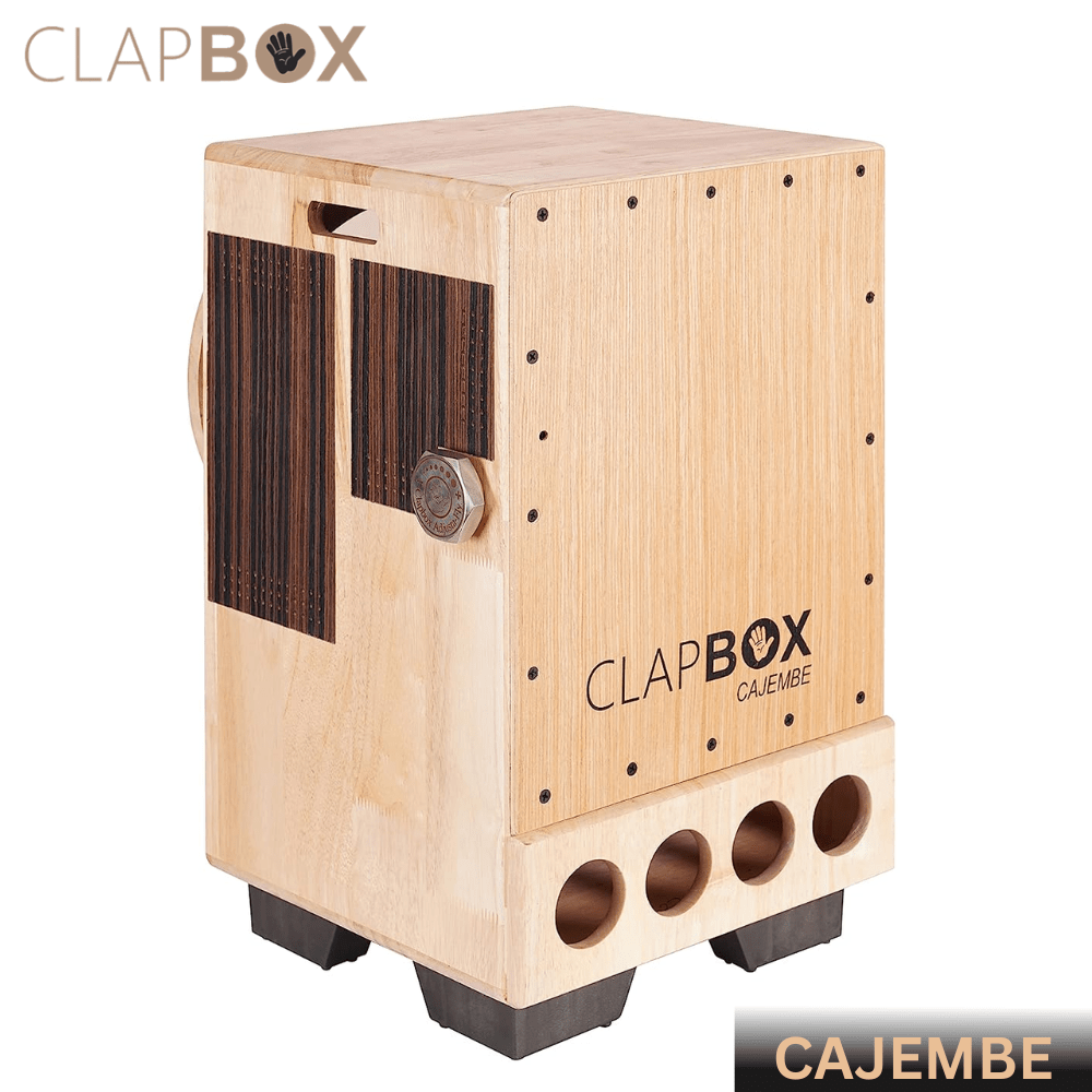 Clapbox Cajembe Cajon, 4 in 1 Instrument, Rubber Wood