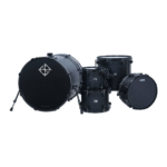 Dixon Fuse 5 Pcs Maple, Ninja Black With Central Groove | Acoustic Drum Kit