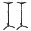 Softline Pro SP90 Studio Monitor Stand Triangular Base Professional Heavy Duty, Adjustable Height, Auto Lock (Set of 2)