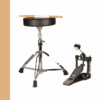 Artesia PRO | KIT A (Single Bass pedal, Drumstick & Double Braced Throne)