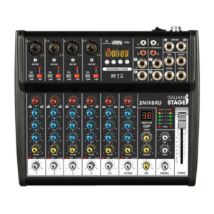 Italian Stage IS 2MIX8XU | 8 Channel Stereo Audio Mixer