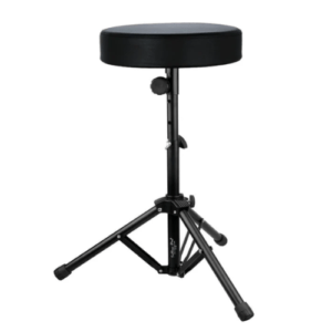 Softline Pro Audio Drum Throne, 3 Steps Height Universal Drum Stool, Round Padded Drum Seat Stool, Adjustable Knob, Durable Double Stents Tripod (SP36)