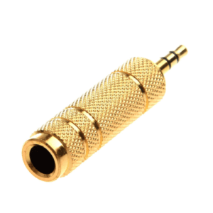 Link Audio 3.5mm Stereo Male to 6.3mm Stereo Female Adapter Converter Golden, Auxiliary